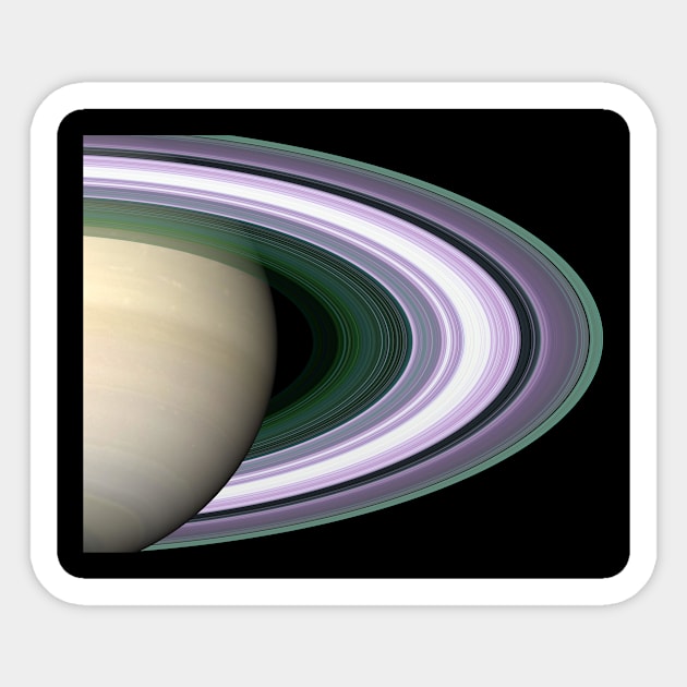 Saturn Rings Sticker by kawaii_shop